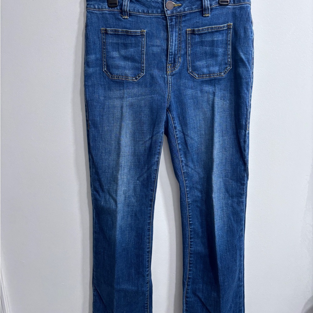 CAbi Blue Straight Leg Women's Jeans